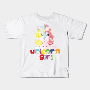 unicorn girl 1 Kids T-Shirt